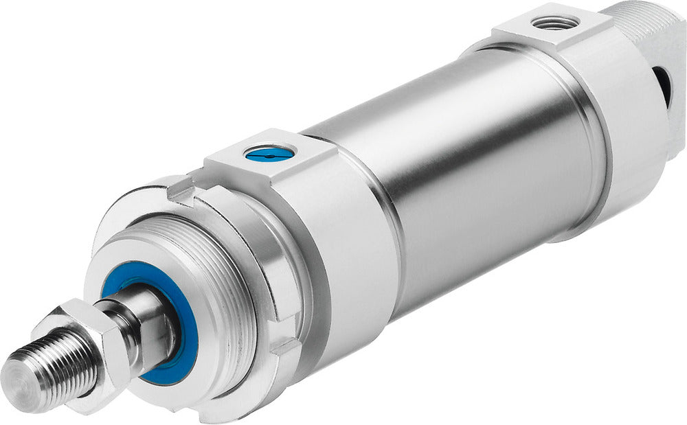 Festo Cilindro Redondo 40mm Diámetro 25mm Carrera Simple Efecto - 196380