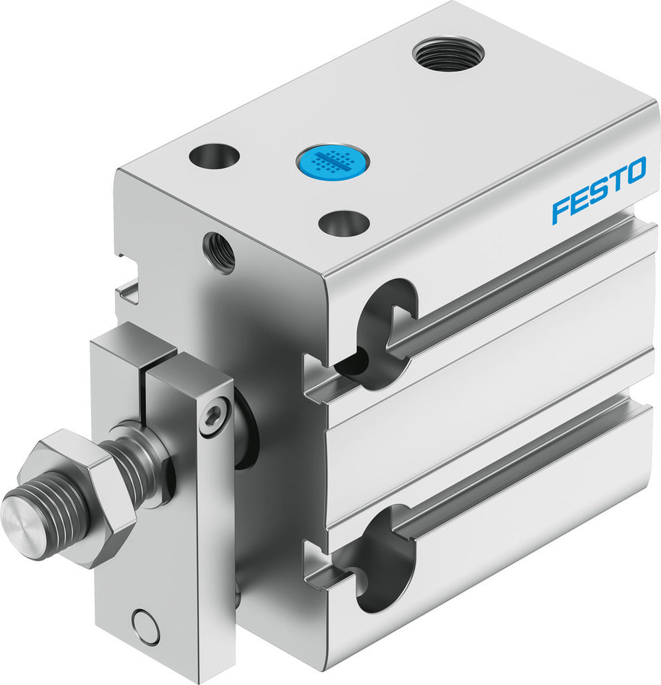 Festo Cilindro Compacto 32mm Diámetro 15mm Carrera Simple Efecto - 4828492