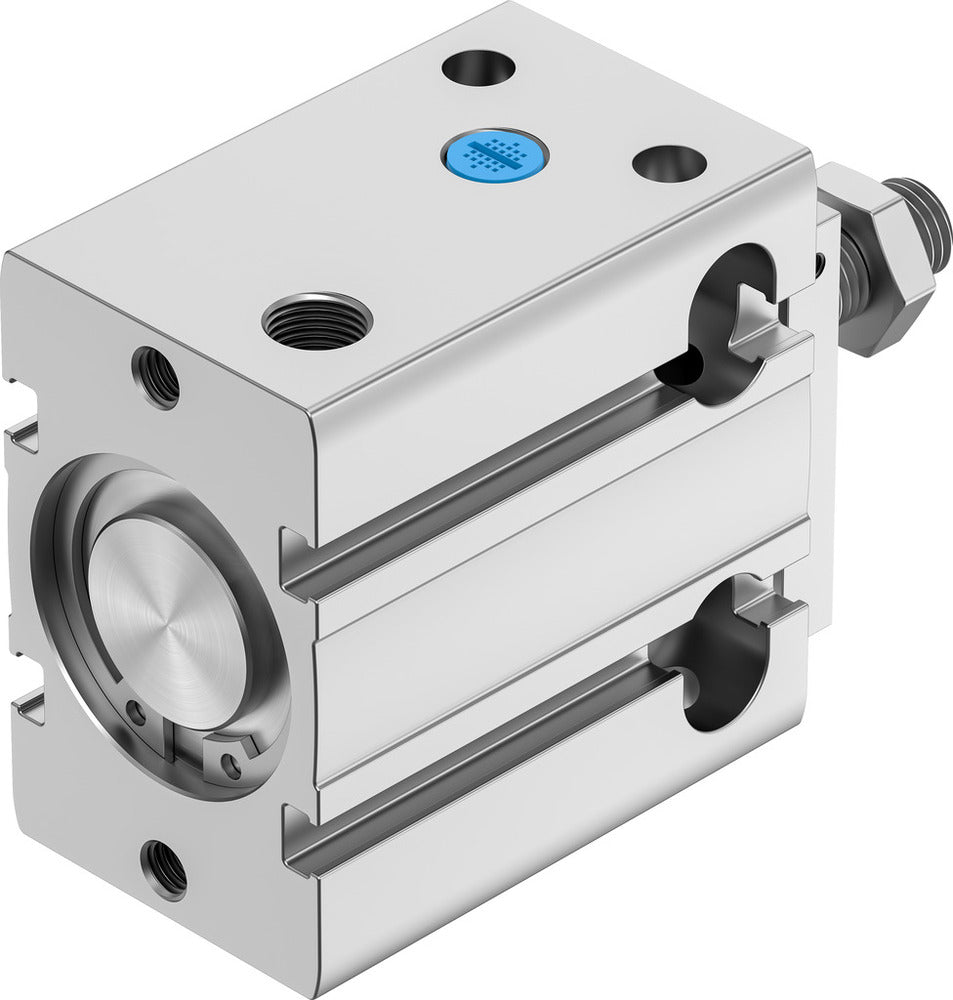 Festo Cilindro Compacto 32mm Diámetro 15mm Carrera Simple Efecto - 4828492