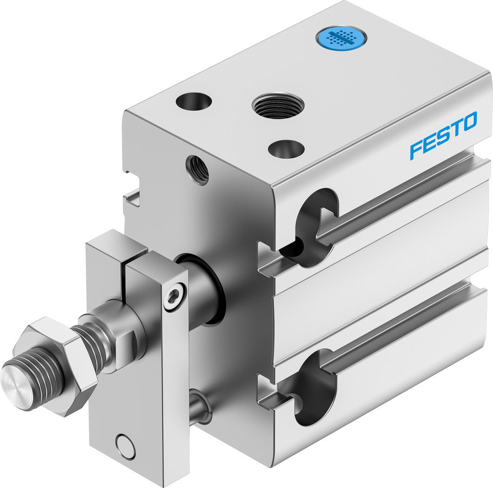 Festo Cilindro Compacto 32mm Diámetro 10mm Carrera Simple Efecto - 4828500