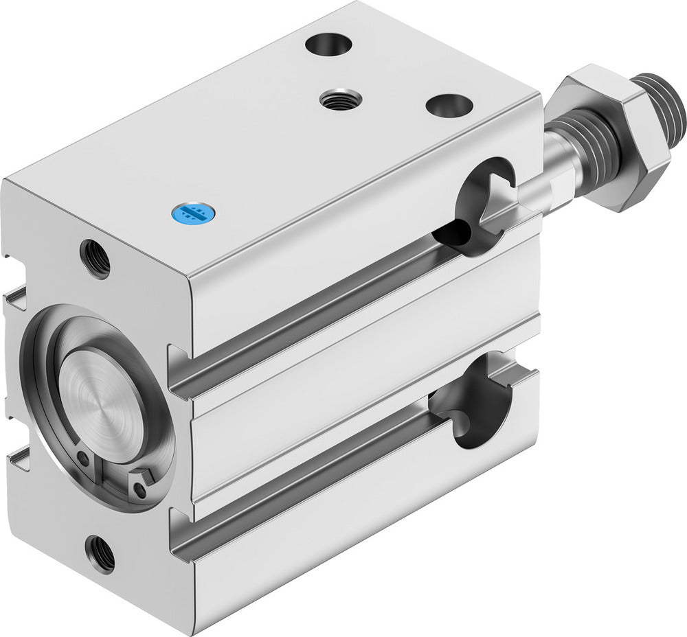Festo Cilindro Compacto 25mm Diámetro 10mm Carrera Simple Efecto - 4829867