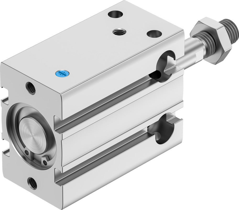 Festo Cilindro Compacto 25mm Diámetro 15mm Carrera Simple Efecto - 4829868