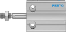 Festo Cilindro Compacto 25mm Diámetro 15mm Carrera Simple Efecto - 4829868