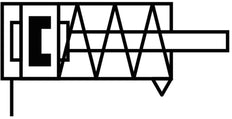 Festo Cilindro Compacto 16mm Diámetro 25mm Carrera Simple Efecto - 157031