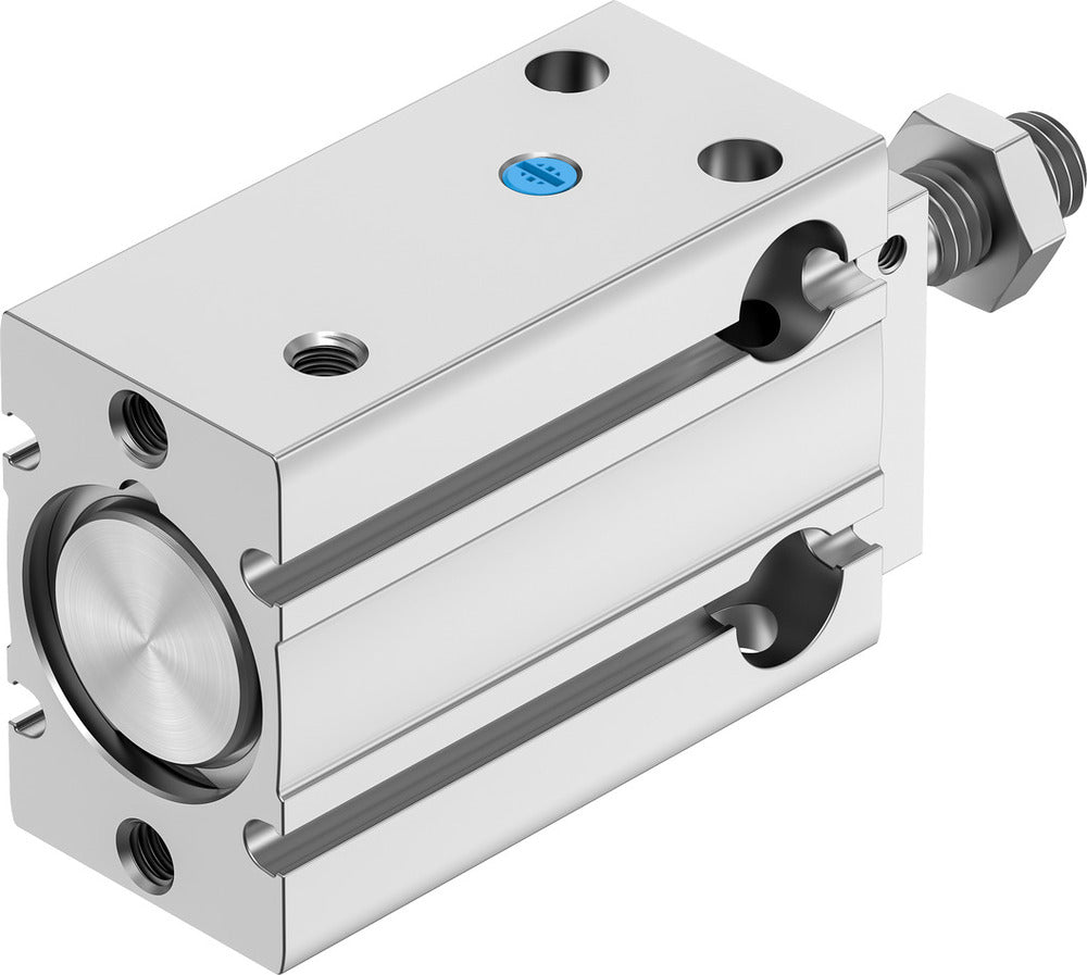 Festo Cilindro Compacto 20mm Diámetro 10mm Carrera Simple Efecto - 4840822