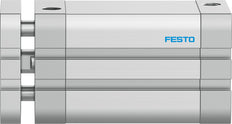 Festo Cilindro Compacto 40mm Diámetro 50mm Carrera ISO 21287 Doble Efecto - 554255