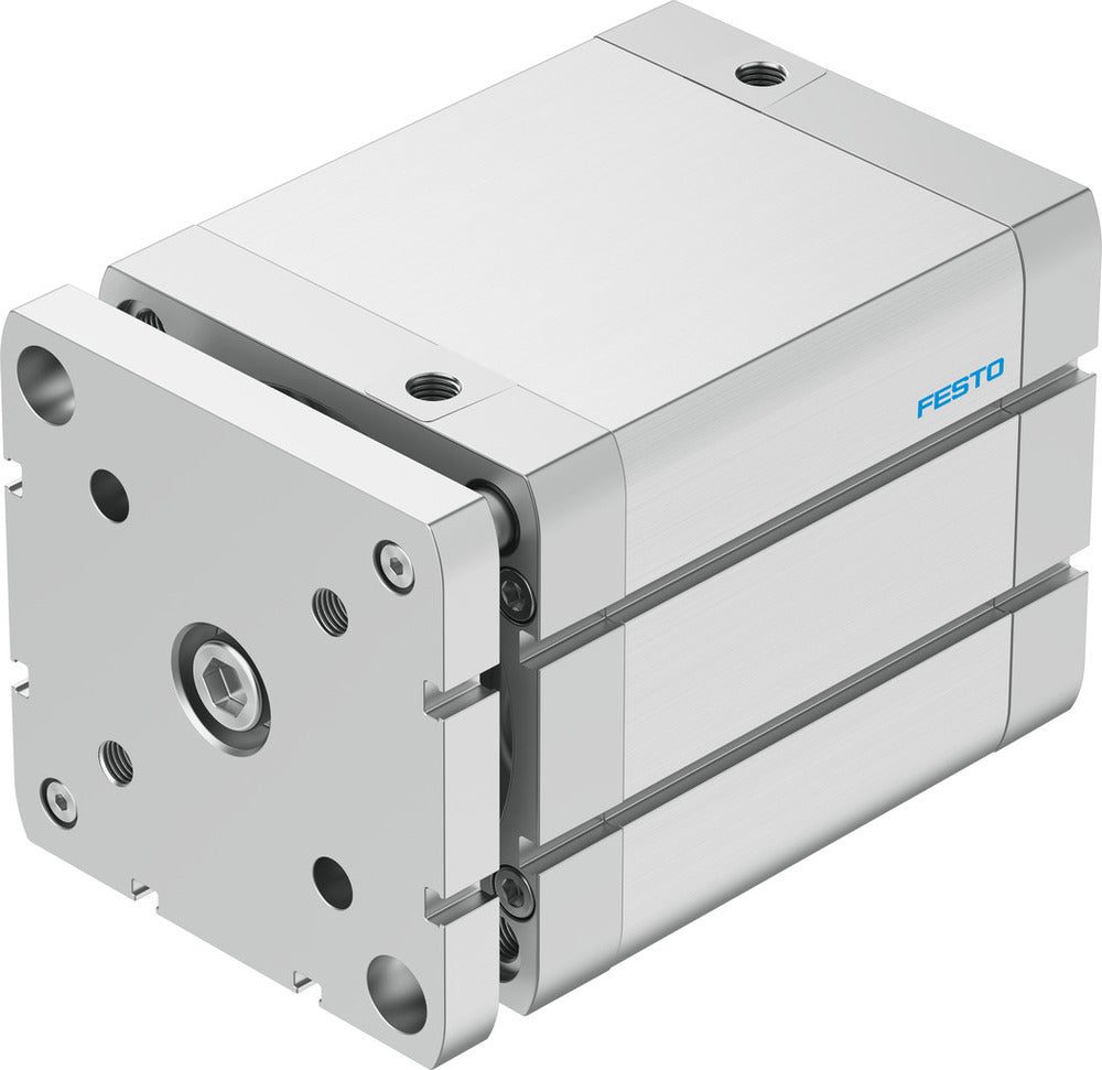 Festo Cilindro Compacto 100mm Diámetro 80mm Carrera ISO 21287 Doble Efecto - 554294