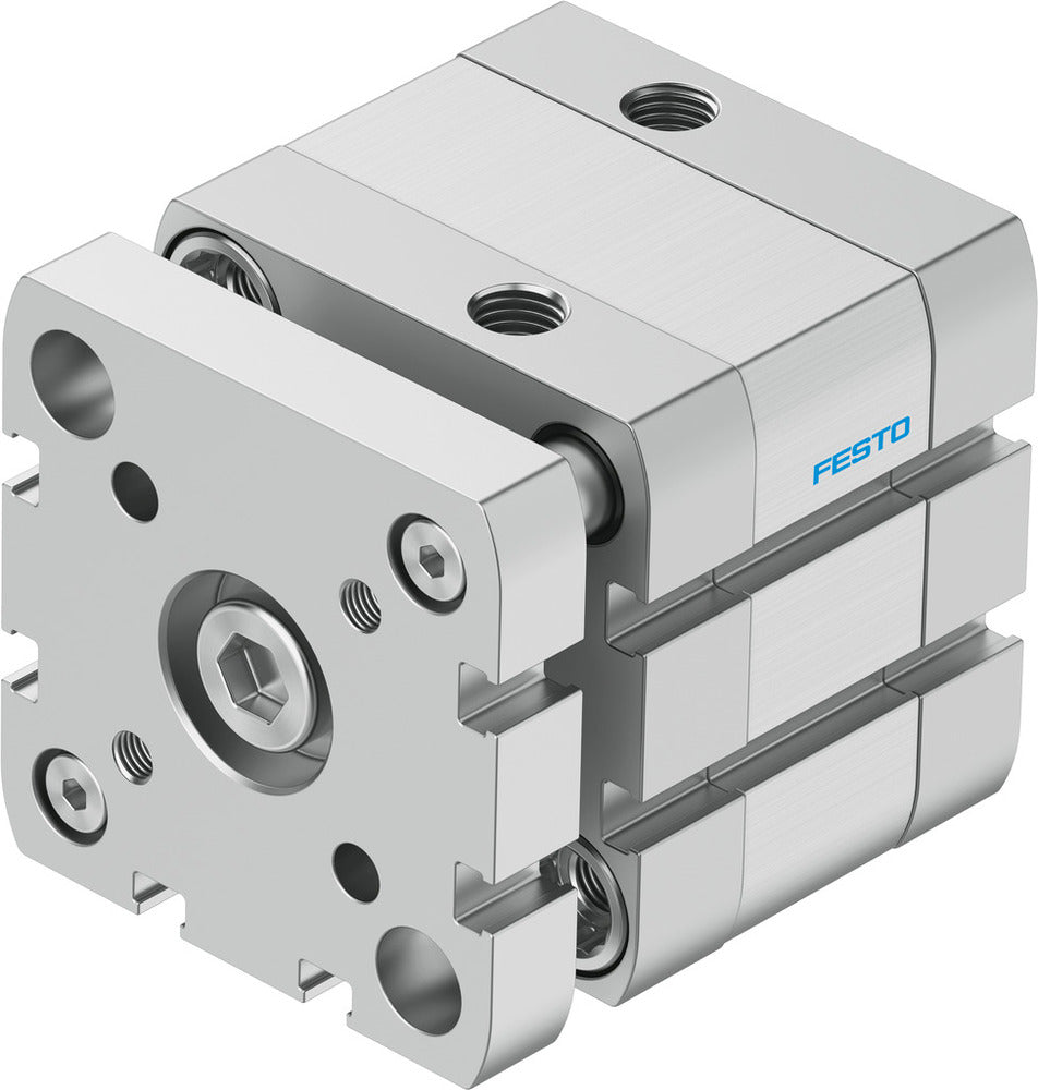 Festo Cilindro Compacto 50mm Diámetro 10mm Carrera ISO 21287 Doble Efecto - 554259