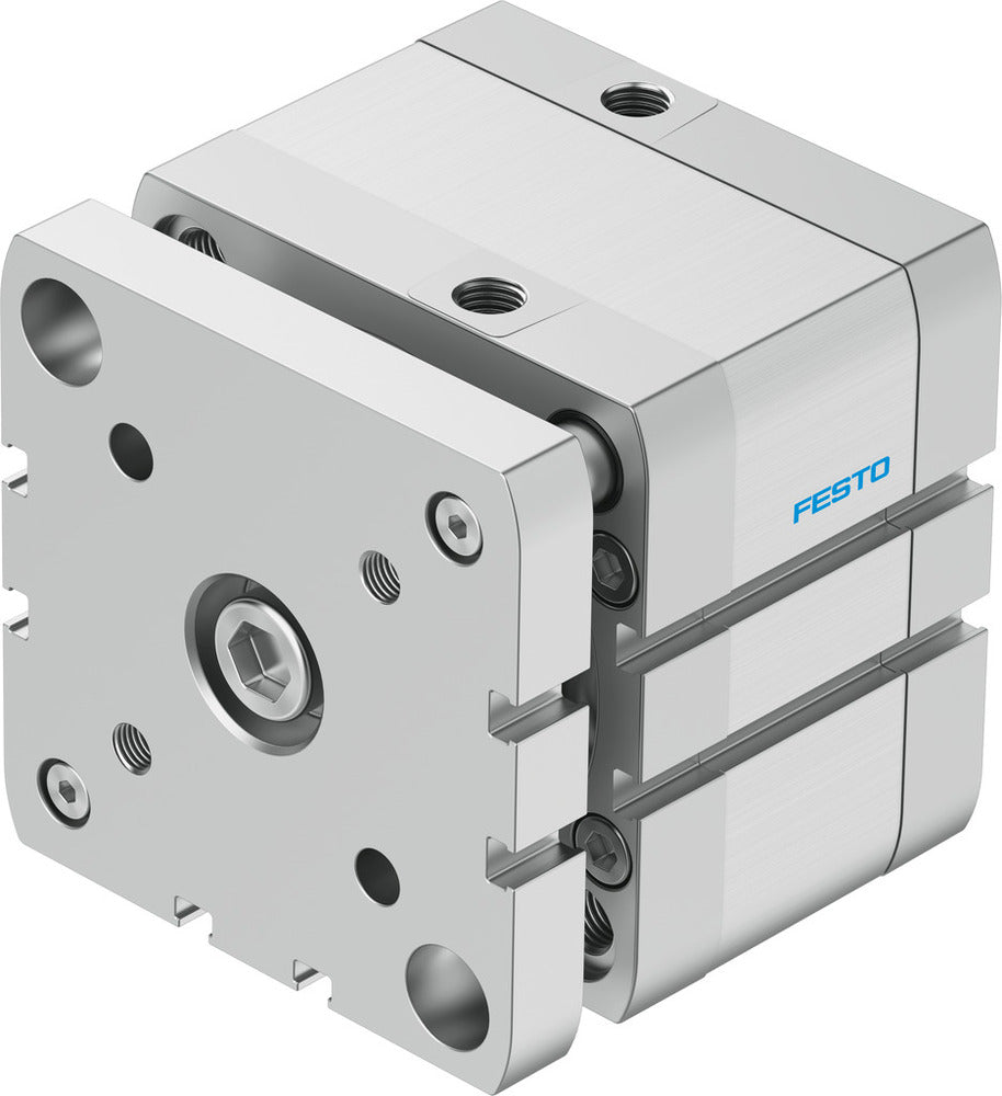 Festo Cilindro Compacto 80mm Diámetro 15mm Carrera ISO 21287 Doble Efecto - 554278