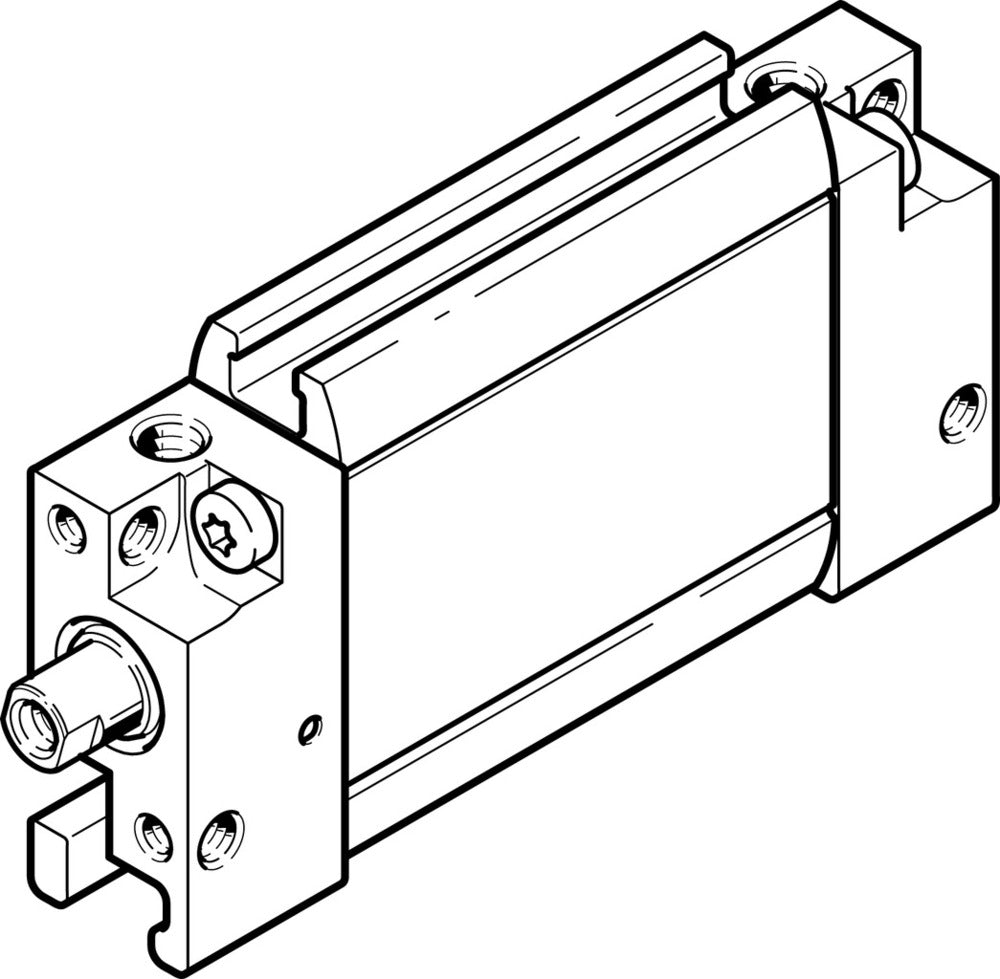 Festo Cilindro Plano 12mm Diámetro 10mm Carrera Doble Efecto - 164003