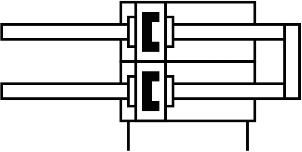 Festo Cilindro Twin 16mm Diámetro 25mm Carrera Doble Efecto - 162034