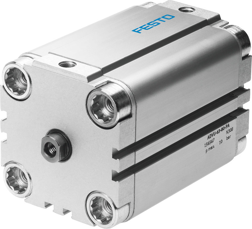Festo Cilindro Compacto 32mm Diámetro 30mm Carrera Doble Efecto - 156535