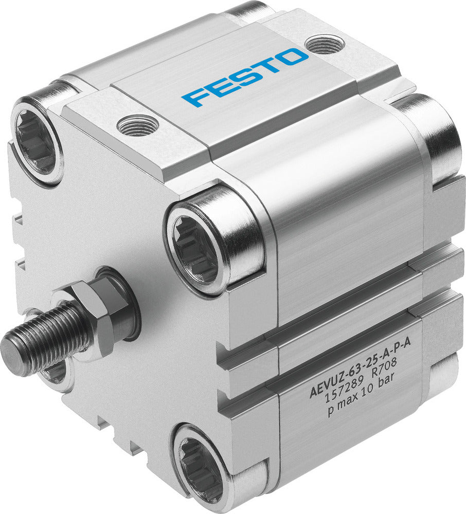 Festo Cilindro Compacto 32mm Diámetro 25mm Carrera Simple Efecto - 157276
