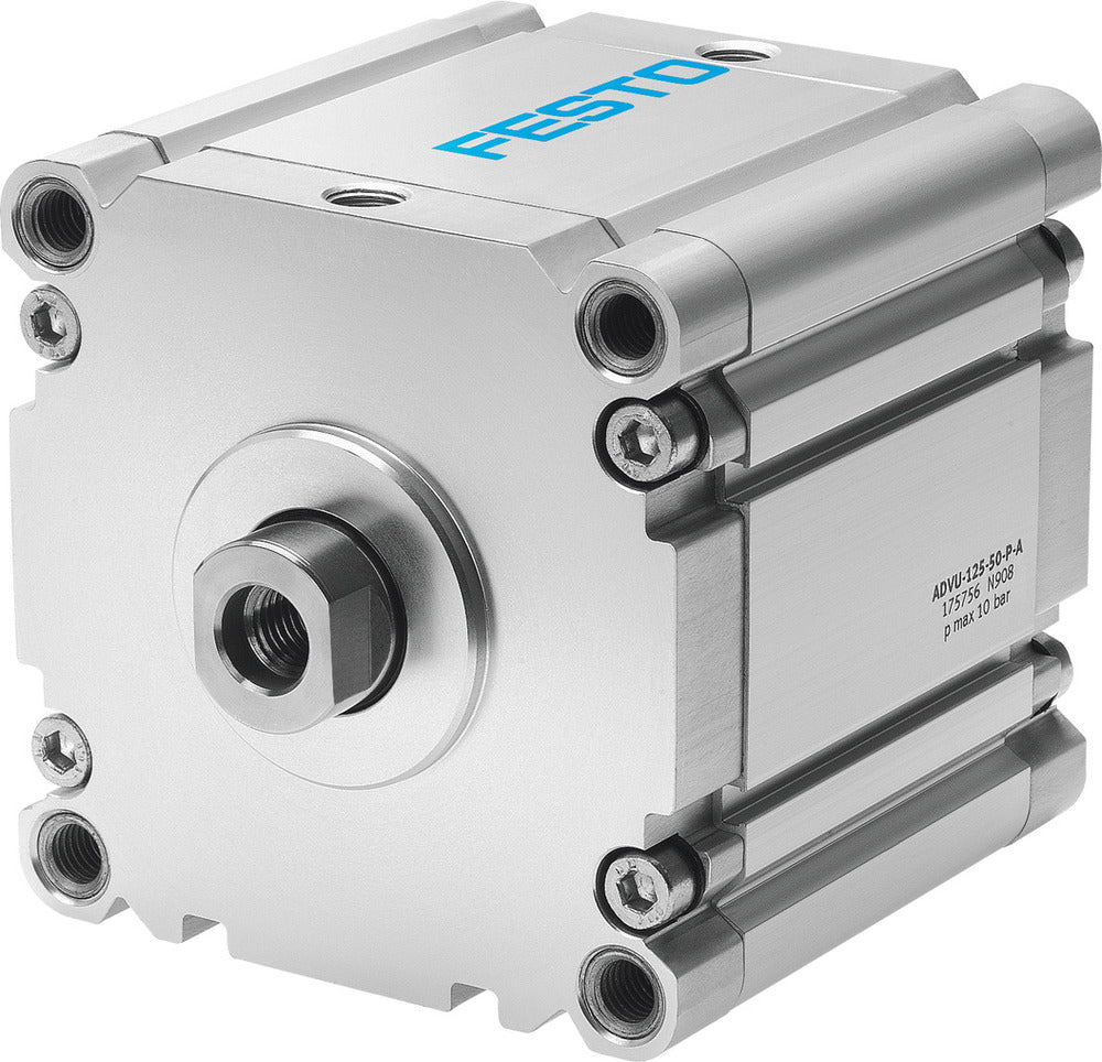 Cilindro Compacto Festo 125mm Diámetro 10mm Carrera Doble Efecto - 175750