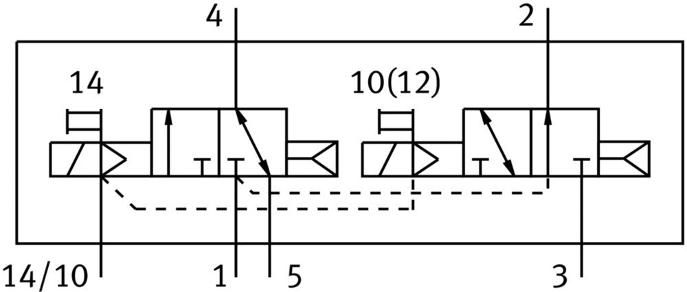 Festo 2x3/2 NO/NC Monostable Válvula Solenoide De Aire G1/8 580 - 590l/min - 566507