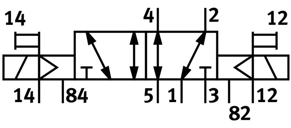 Festo 5/2 Bistable Válvula Solenoide De Aire QS-4 180L/Min - 196879