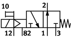 Festo 3/2 NO Monostable Válvula Solenoide De Aire G1/4 1000l/min - 8035177