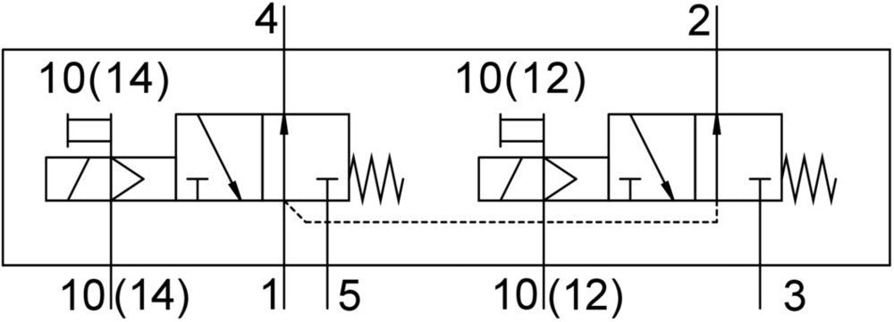 Festo 2x3/2 NO Monostable Válvula Solenoide De Aire G3/8 1600l/min - 8036712