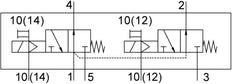 Festo 2x3/2 NO Monostable Válvula Solenoide De Aire G3/8 1600l/min - 8036712