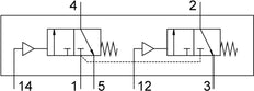 Festo 2x3/2 NC Monostable Válvula Neumática G3/8 1600l/min - 8036706