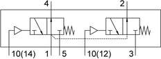 Festo 2x3/2 NO Válvula Neumática Monostable G3/8 1600l/min - 8036713