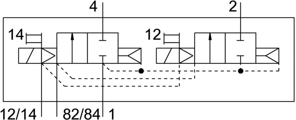Festo 2x2/2 NC Monostable Válvula Solenoide De Aire M7 230L/Min - 533384