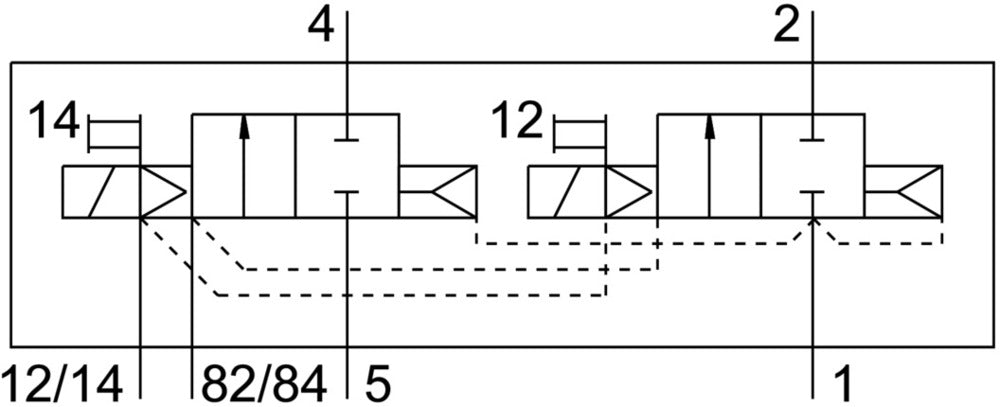 Festo 2x2/2 NC Monostable Válvula Solenoide De Aire M7 260L/Min - 545231