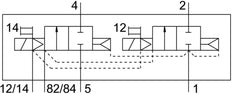 Festo 2x2/2 NC Monostable Válvula Solenoide De Aire G1/8 650L/Min - 545233
