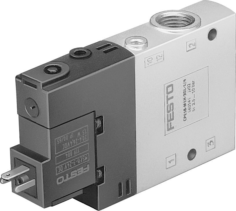 Festo 3/2 NC Monostable Válvula Solenoide De Aire G1/4 1300l/min - 163145