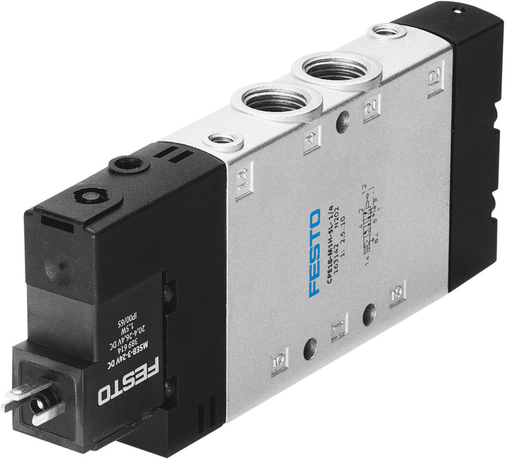 Festo 5/2 Monostable Válvula Solenoide De Aire G1/4 1500L/Min - 163142