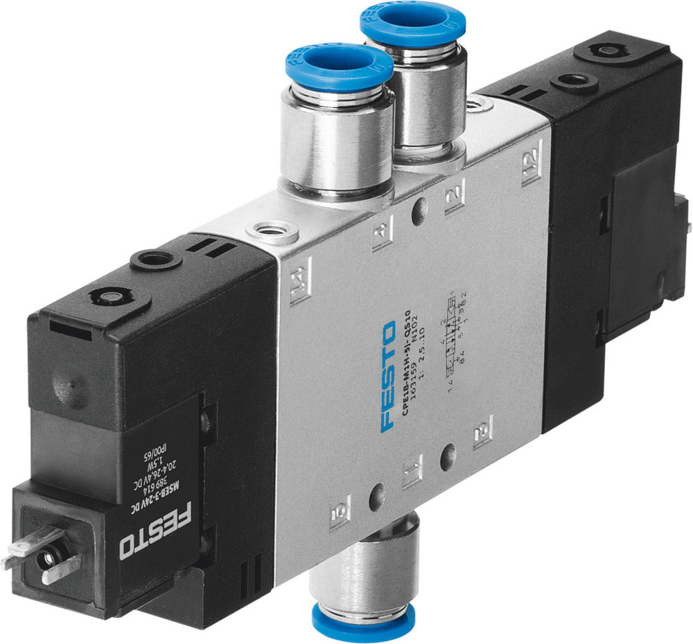 Festo 5/2 Bistable Válvula Solenoide De Aire QS-10 1000l/min - 163159
