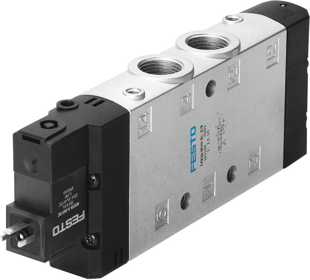 Festo 5/2 Monostable Válvula Solenoide De Aire G3/8 2900L/Min - 163834