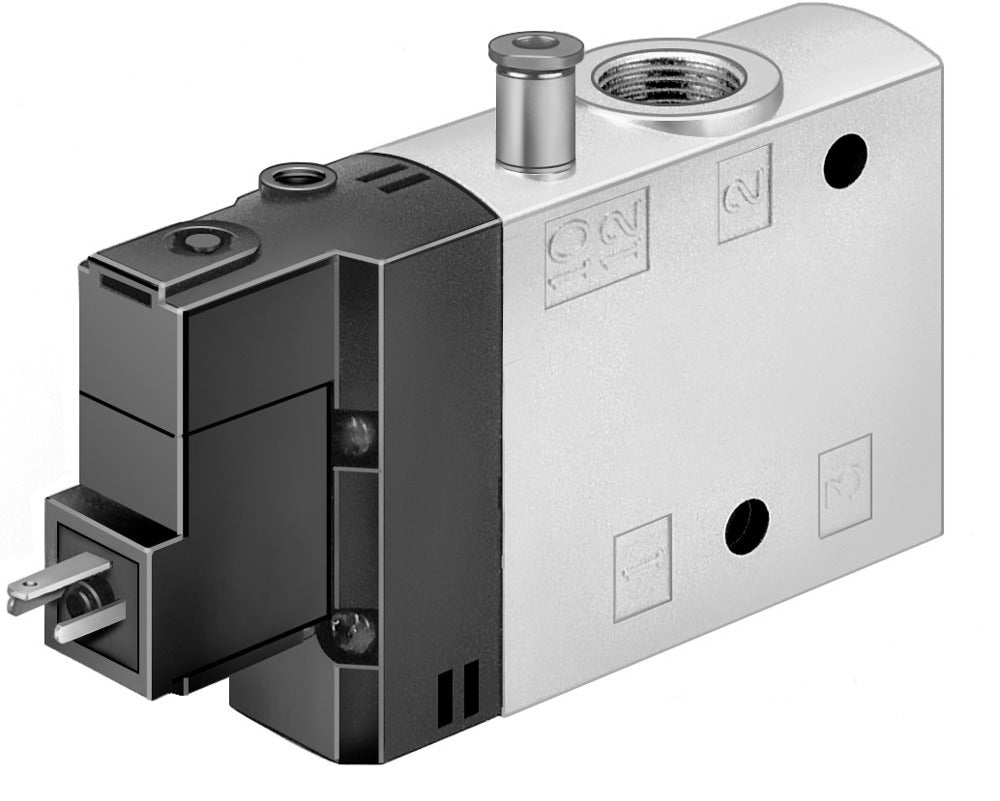 Festo 3/2 NC Monostable Válvula Solenoide De Aire G3/8 2500L/Min - 163813
