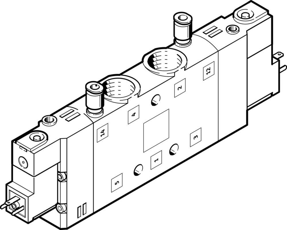 Festo 5/2 Bistable Válvula Solenoide De Aire G3/8 3200L/Min - 163171