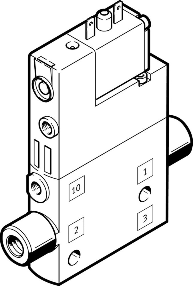 Festo 3/2 NC Monostable Válvula Solenoide De Aire M5 190L/Min - 196845