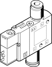 Festo 3/2 NO Monostable Válvula Solenoide De Aire QS-8 810L/Min - 196892