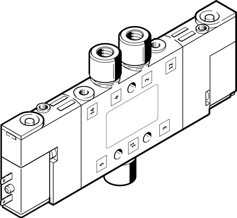 Festo 5/2 Bistable Válvula Solenoide De Aire M5 180L/Min - 196875