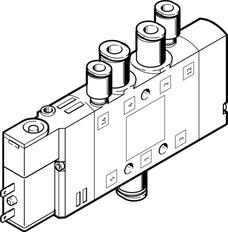Festo 5/2 Monostable Válvula Solenoide De Aire QS-4 180L/Min - 196885
