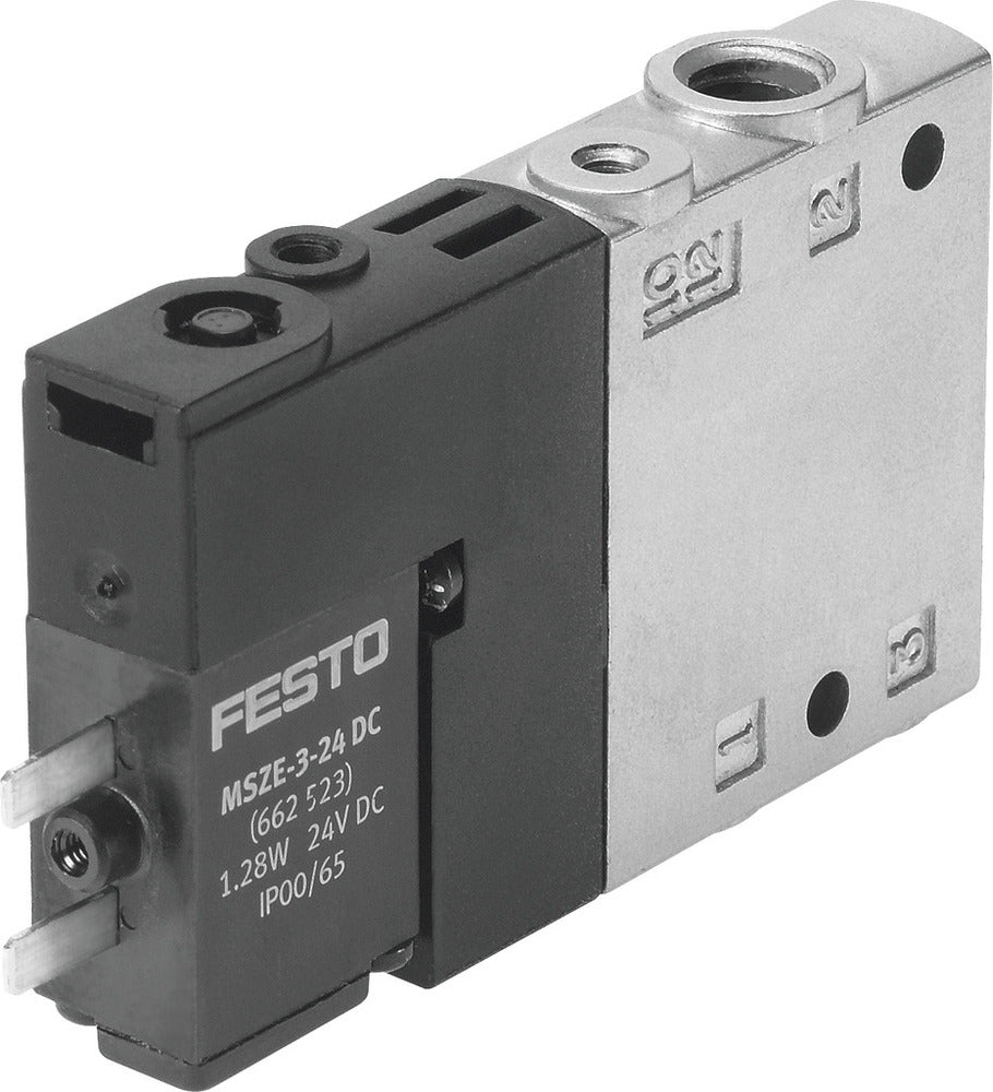 Festo 3/2 NO Monostable Válvula Solenoide De Aire M7 400L/Min - 196918