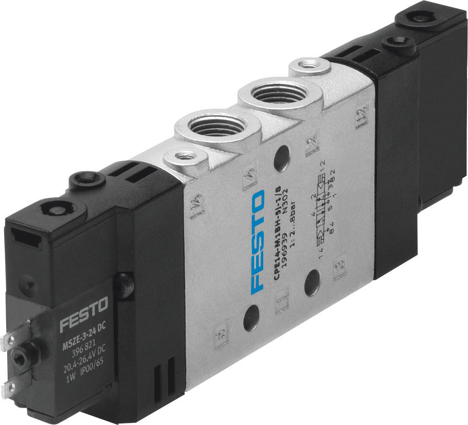 Festo 5/2 Bistable Válvula Solenoide De Aire G1/8 800L/Min - 196940