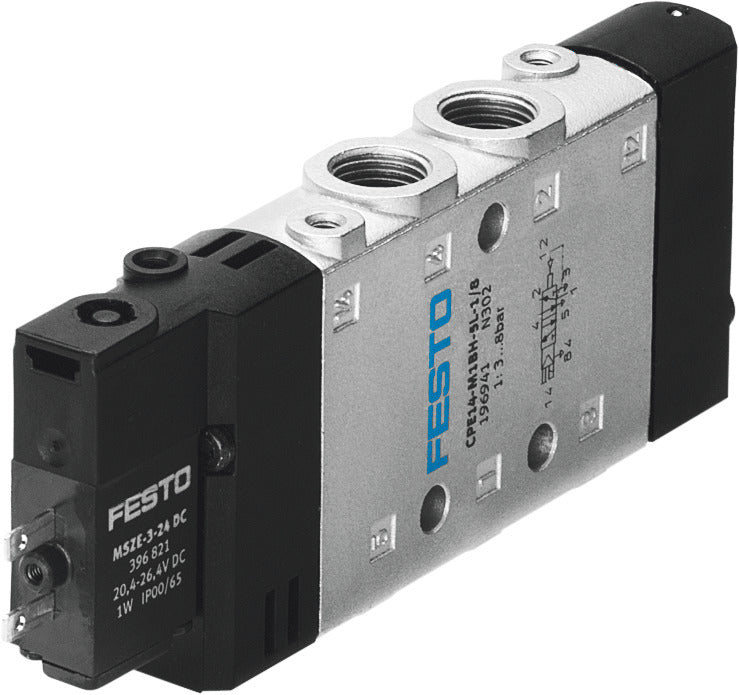 Festo 5/2 Monostable Válvula Solenoide De Aire G1/8 800L/Min - 196942