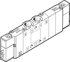 Festo 5/3 NC Válvula Solenoide De Aire M7 350L/Min - 533142
