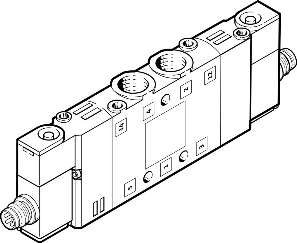 Festo 5/2 Bistable Válvula Solenoide De Aire G1/8 800L/Min - 550240