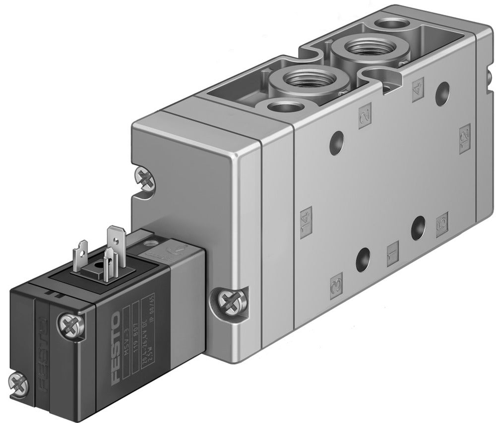 Festo 5/2 Monostable Válvula Solenoide De Aire G3/8 2000L/Min - 14945