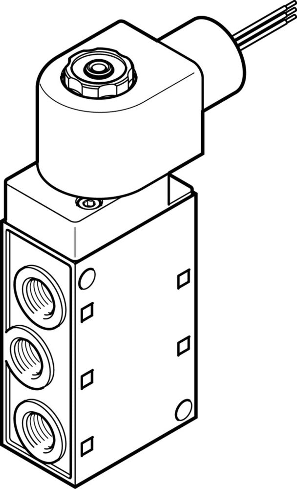 Festo 5/2 Monostable Válvula Solenoide De Aire G1/4 1000L/Min - 535910