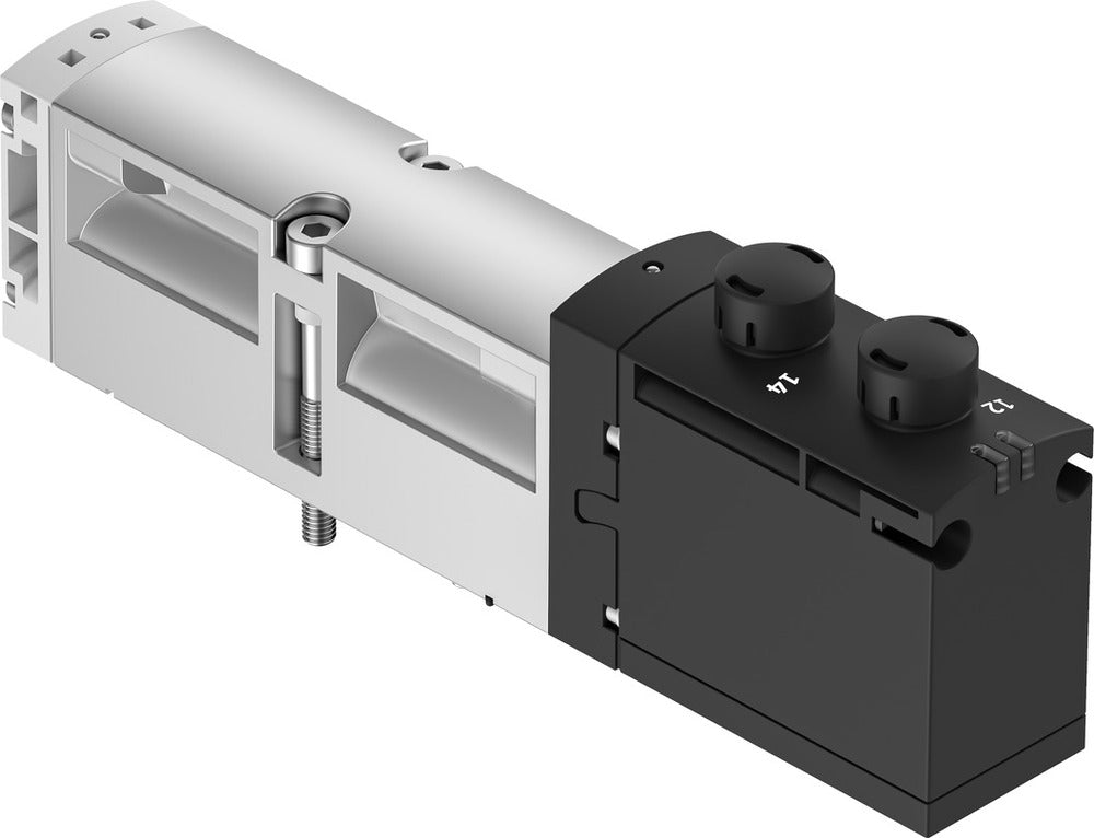 Festo 5/3 NC Válvula Solenoide De Aire Tamaño 26mm ISO 15407-2 1000l/min - 8033025