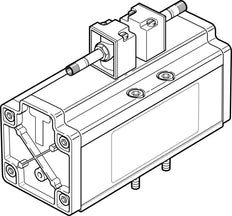 Festo 5/3 NC Válvula Solenoide De Aire Tamaño 4 ISO 5599-1 4800l/min - 14546