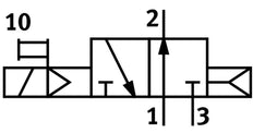 Festo 3/2 NO Monostable Válvula Solenoide De Aire M5 200L/Min 2 - 8Bar/2 - 116Psi - 560699