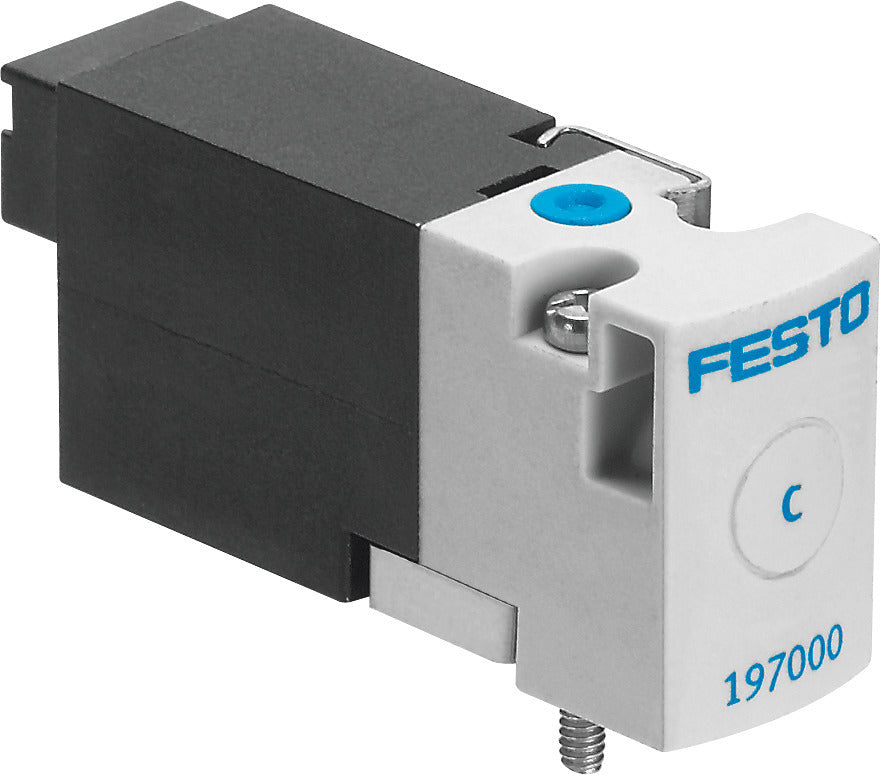 Festo 2/2 NC Monostable Válvula Solenoide Placa Base 14l/min -0.9 - 2bar/-13 - 29psi - 197038