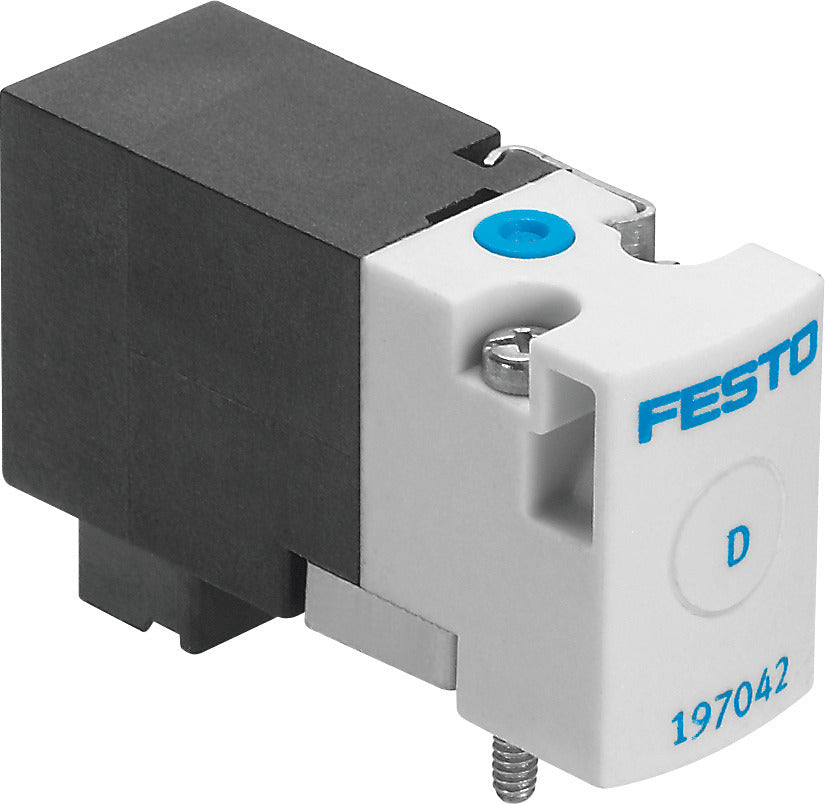 Festo 3/2 NC Monostable Válvula Solenoide De Aire Placa Base 10l/min 0 - 8bar/0 - 116psi - 197007